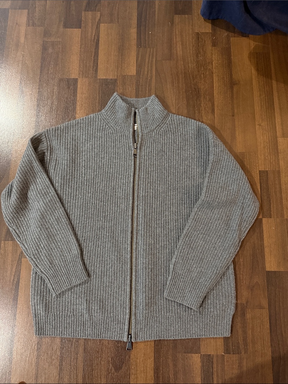 Reformation cashmere zip-up sweater